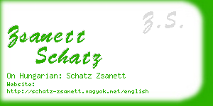 zsanett schatz business card